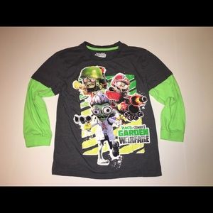 🌱🧟‍♂️Plants vs Zombies Long Sleeve Tee- Size L